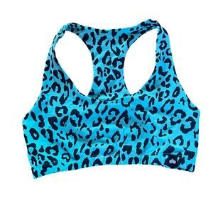 Booty by Brabants Teal Leopard Sports Bra | S/M